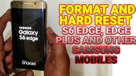 Samsung Galaxy S6 Edge Restore Factory Setting Format And Hard Reset