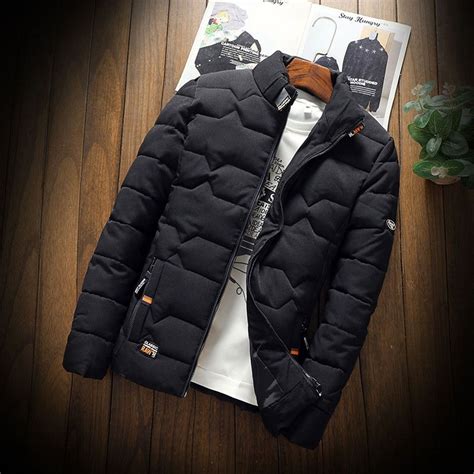 Jamickiki Autumn Winter Cotton Padded Jackets Mens Jackets Warm Coat