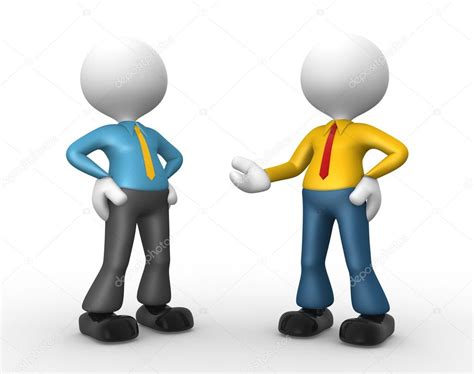 Programas de publicidad todo acerca de google. Duas pessoas conversando — Stock Photo © orlaimagen #62059321