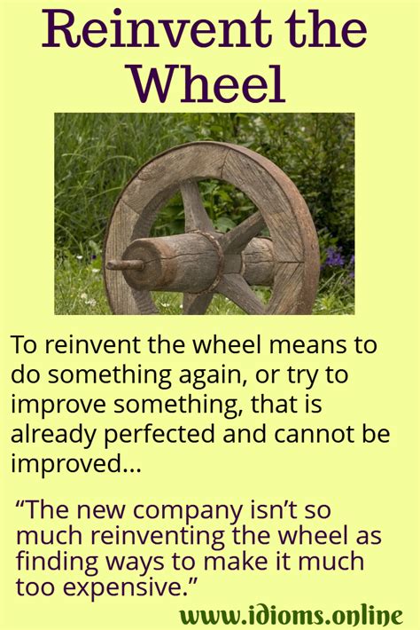 Reinvent The Wheel Idioms Online