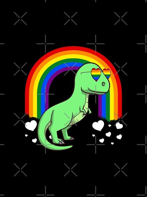 T Rex Dinosaur LGBT Gay Pride IPhone Case For Sale By Fatamyfan Redbubble