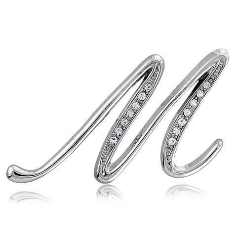 Silver Tone Initial Letter J Pin In Women Jewelry Women S Brooches Women S Earrings