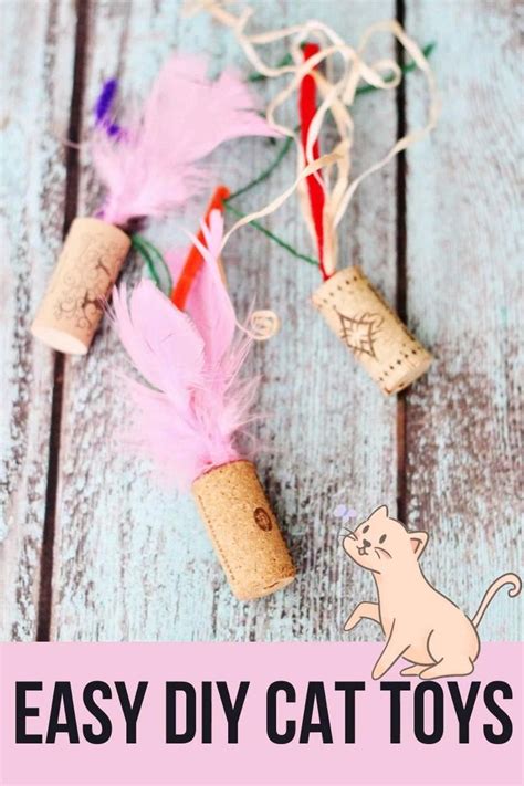 Easy Diy Cat Toys Made From Wine Corks Video Diy Cat Toys Diy Cat