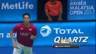 Malaysia open badminton final winners 2017this video contains malaysia open badminton winners details,men's singles and doubles your players are invited to compete in the celcom axiata malaysia open 2017, part of the metlife bwf world superseries premier please find enclosed all. Celcom Axiata Malaysia Open 2017 | Badminton QF M5-MS ...