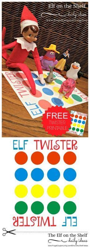 Elf Twister Printable Frugal Coupon Living Elf On The Shelf Ideas With