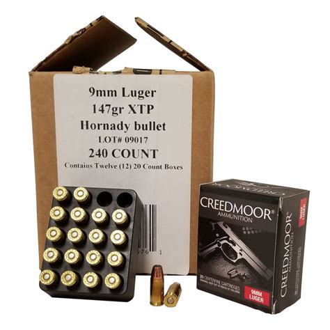 9mm Luger 147 Gr Xtp Creedmoor Pistol Ammo 240 Ct Handgun Ammunition Hot Sex Picture