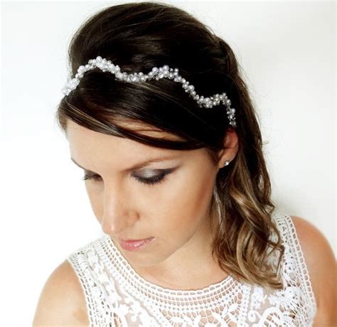 tiara de noiva de pérolas e cristais elo7 produtos especiais tiara de noiva penteado noiva