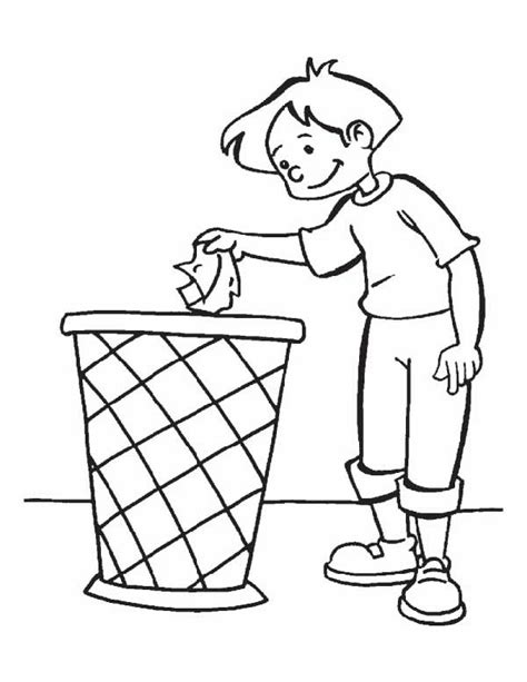 Desenho De Estudantes Jogando Papel No Lixo Para Colorir Tudodesenhos My Xxx Hot Girl