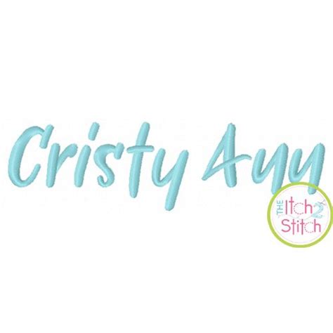 Cristy Ann Embroidery Font The Itch 2 Stitch Embroidery Fonts