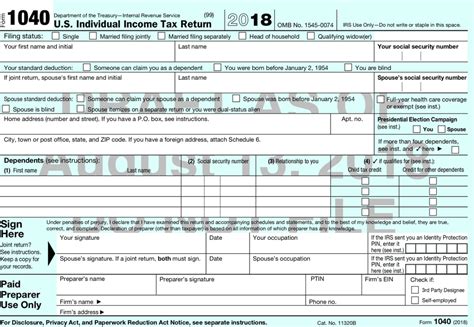 The income tax act, 1961 makes it mandatory under various scenarios for a taxpayer to file an income tax return. The New 2018 Form 1040