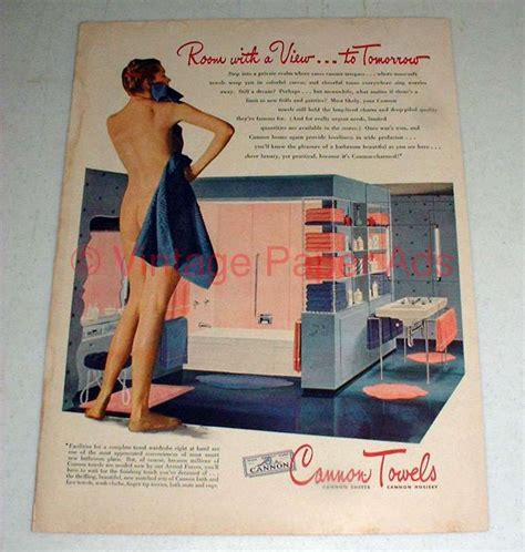 1944 Cannon Towels Ad Room With A View To Tomorrow