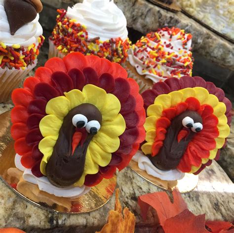 Cupcake stands aren't just for baby shower cupcakes! Turkey cupcakes | Turkey cupcakes, Desserts, Cake decorating