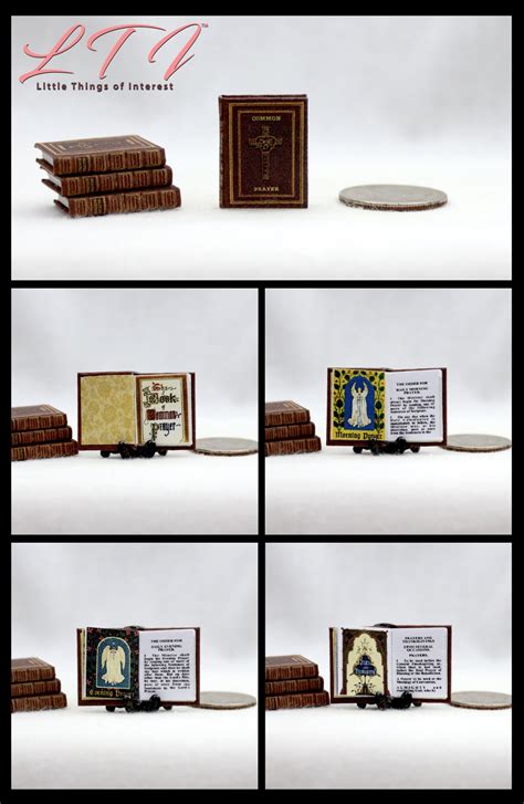 Episcopal Book Of Common Prayer Miniature One Inch Scale Readable