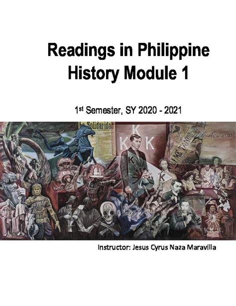 Readings In Philippine History Module Pdf Version Pdf Pdfcoffee