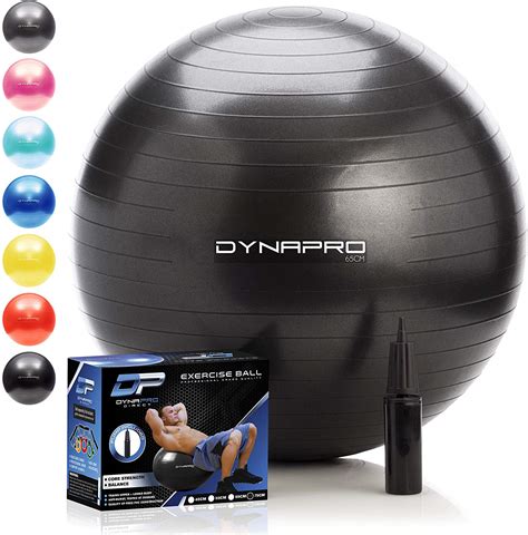 professional grade exercise balls anti burst built to hold over 2000lbs of weight dynapro