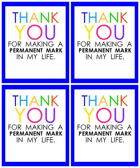 Teacher Appreciation Marker T Tag Free Printable