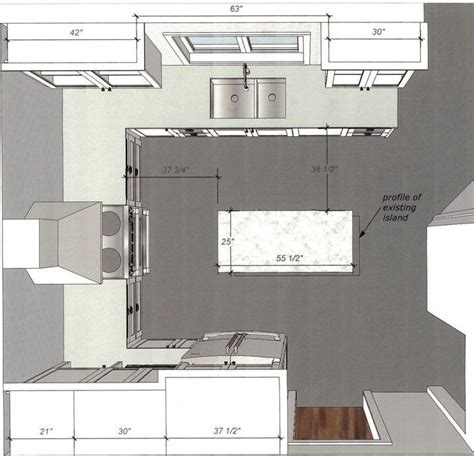 Detailed All-Type Kitchen Floor Plans Review - Small Design Ideas