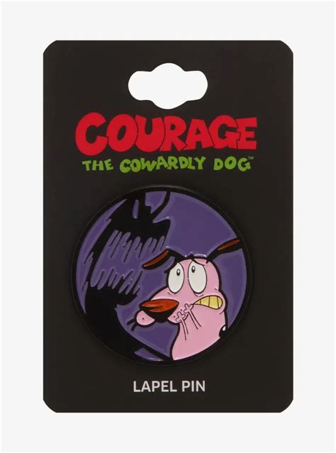 Boxlunch Courage The Cowardly Dog Scary Shadow Enamel Pin Boxlunch
