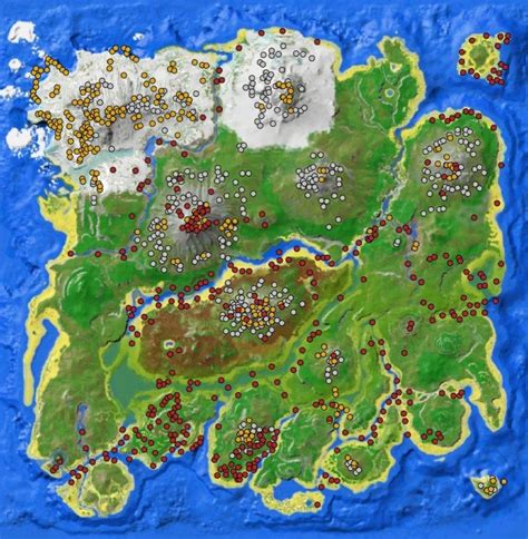 Ark The Island Resource Map Ark Survival Evolved Bases Game Ark Survival Evolved Ark
