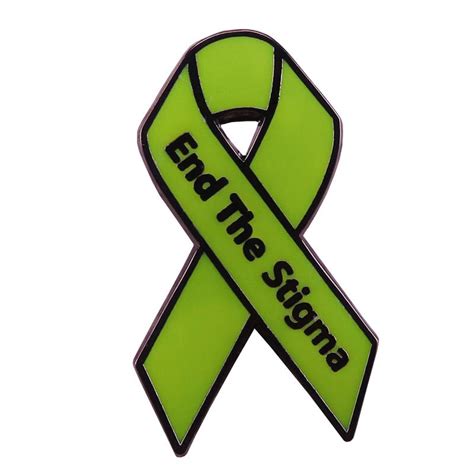 With heightened awareness, you can take purposeful steps to achieve it and finally, mental health is loving yourself for all that you are rather than hating yourself for all that you think you aren't. End the stigma green ribbon pin mental illness brooch ...
