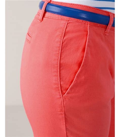 Coral Washed Cotton Chino Lwm33 Woolovers Us