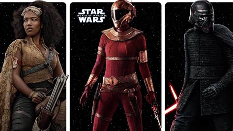 slideshow star wars the rise of skywalker character posters