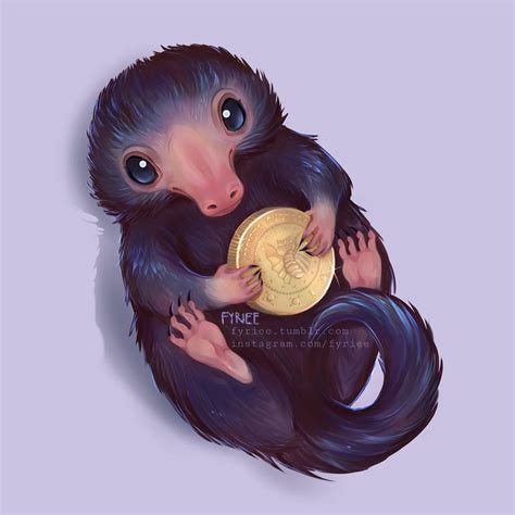 The Niffler Is A Creature With A Long Snout And A Fyriee