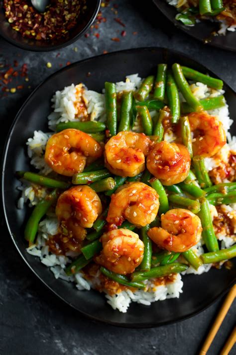 Zucchini is one of my favorite veggies (green beans, cabbage, and brussels sprouts being my other favorites). Spicy Shrimp and Green Beans - Peas And Crayons