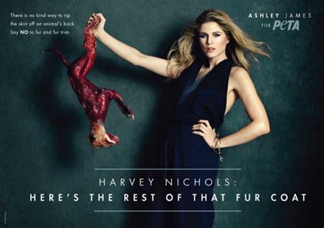 Ashley James Teams Up With Peta To Call On Harvey Nichols To Stop Selling Fur
