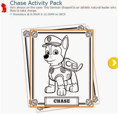 Chase De Paw Patrol O Patrulla Canina Libro De Actividades Para