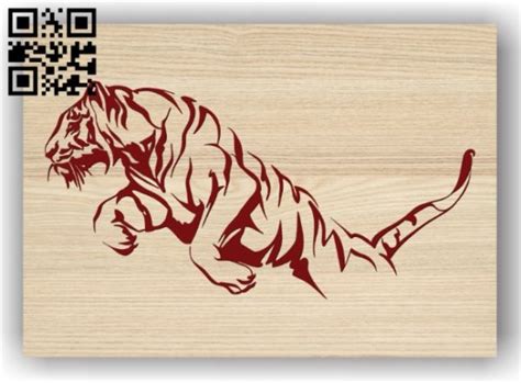 Tiger E0011362 File Cdr And Dxf Free Vector Download For Laser