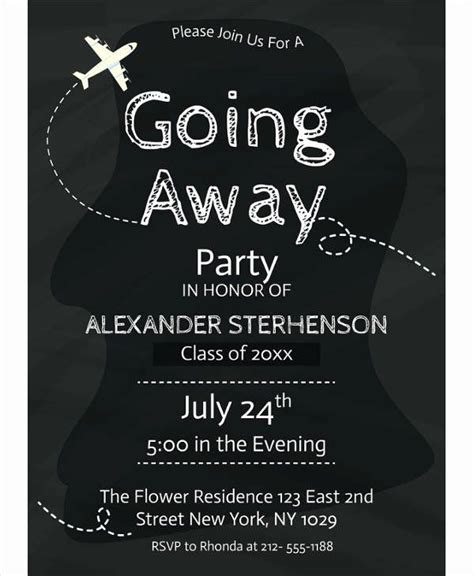 Going Away Party Invitation Elegant 13 Going Away Party Invitation