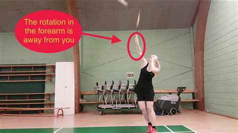Badminton Technique 35 Reverse Slice Cross Court Youtube
