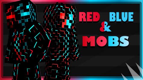 Red Blue Mobs By Pixelationz Studios Minecraft Skin Pack Minecraft