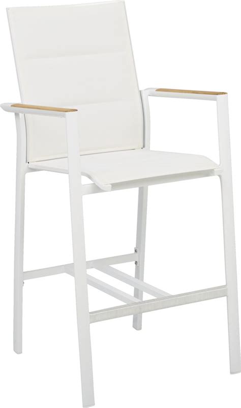 Solana White Outdoor Bar Height Stool Rooms To Go