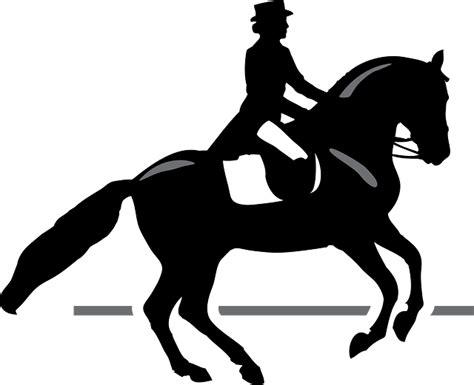 Horse Dressage Equestrian Equitation Clip Art Horse Png Download