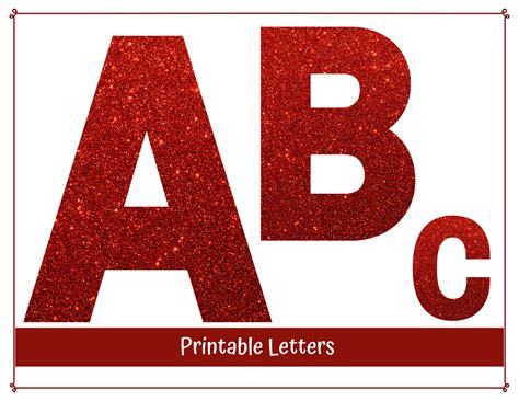 Swallowtail Printable Alphabet Banner Letters Red Whit Printable Party