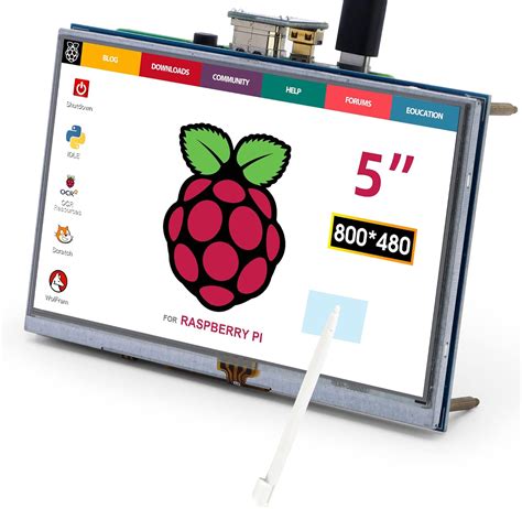 Amazon Com ELECROW 5 Inch Raspberry Pi Screen Touchscreen 800x480 TFT