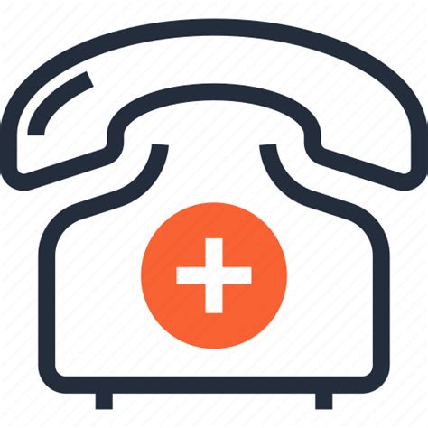 Aid Assistance Call Emergency Medical Phone Support Icon
