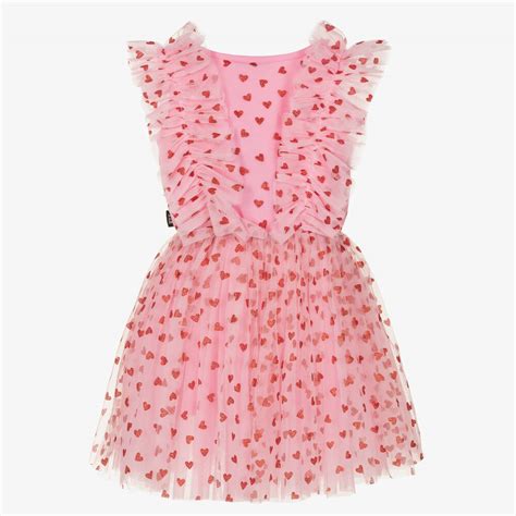 Rock Your Baby Girls Pink Tulle Heart Dress Childrensalon