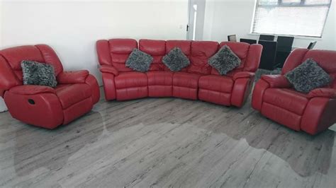 27+ sofa and loveseat sets under 500 info. make me an offer**** Red leather corner sofa and two ...