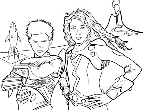 Sharkboy And Lavagirl Coloring Page By Pjmintz On Deviantart