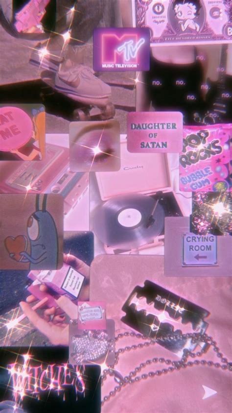 Pink Grunge Aesthetic Phone Wallpaper 💕 Papéis De Parede Escuros Para