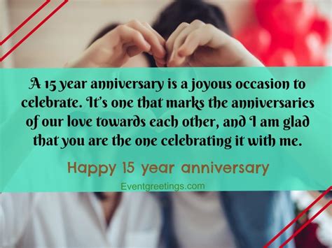 20 Amazing 15 Year Anniversary Quotes And Wishes