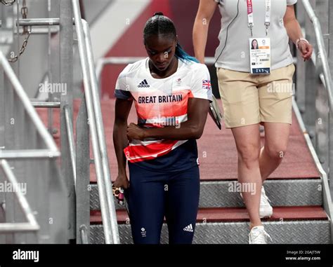 Great Britains Dina Asher Smith At Olympic Stadium On The Eighth Day Of The Tokyo 2020 Olympic
