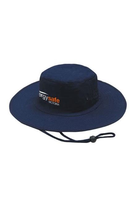 Wide Brimmed Canvas Hat Navy