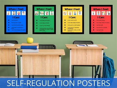 Self Regulation Zones Posters Feelings Visual For Kids Etsy Australia