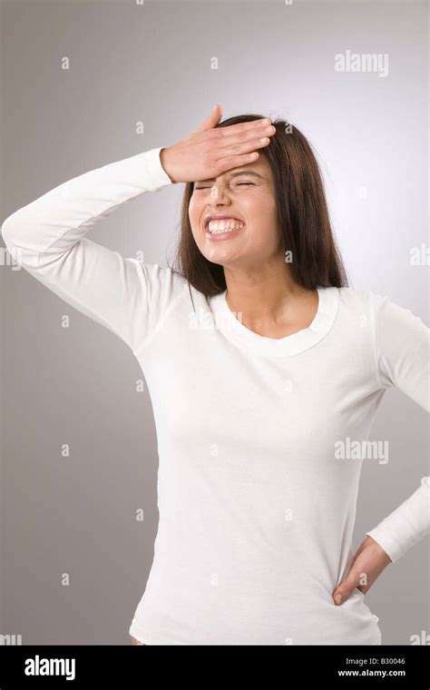 Woman Being Forgetful Stock Photo Alamy