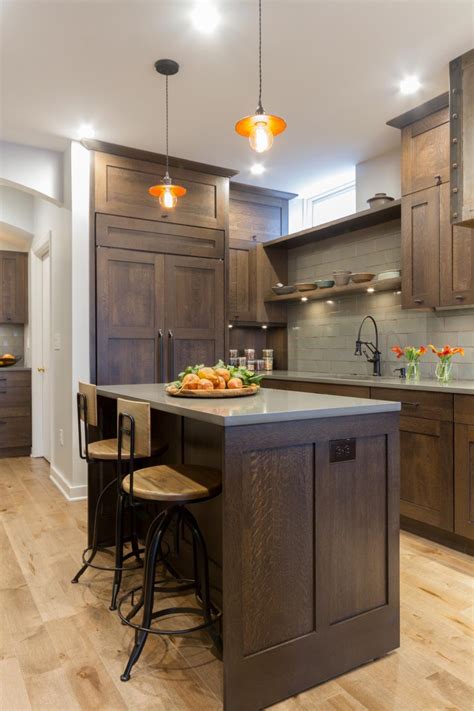 Great island and hood and the cabinets are perfect but need someway to open them. Seating for Two at Small Kitchen Island | HGTV