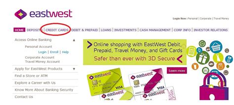 How to apply for credit cards in singapore? eastwestbanker.com Credit Cards Electronic Statement of Account (E-SOA) Philippines : EastWest ...